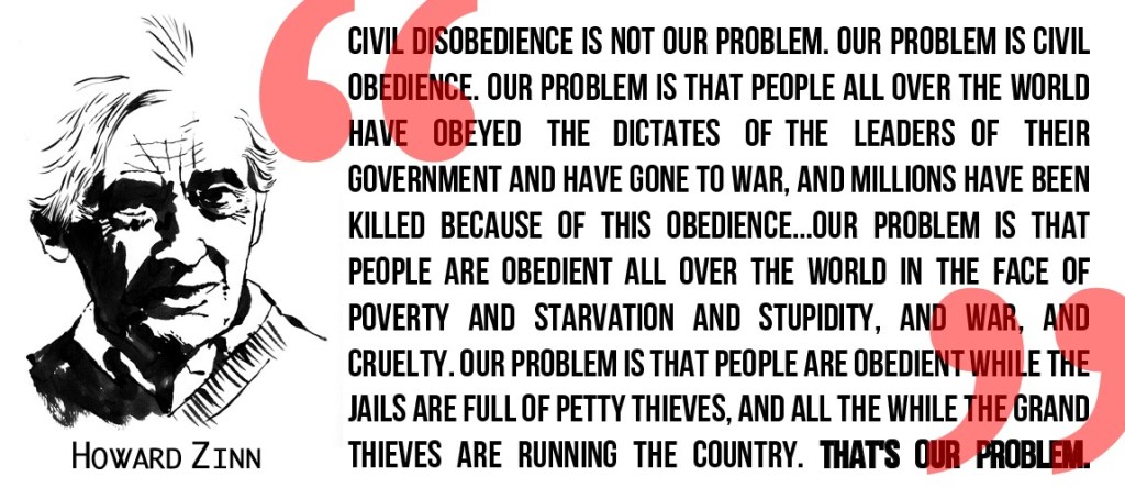 Howard Zinn on&nbsp;Obedience