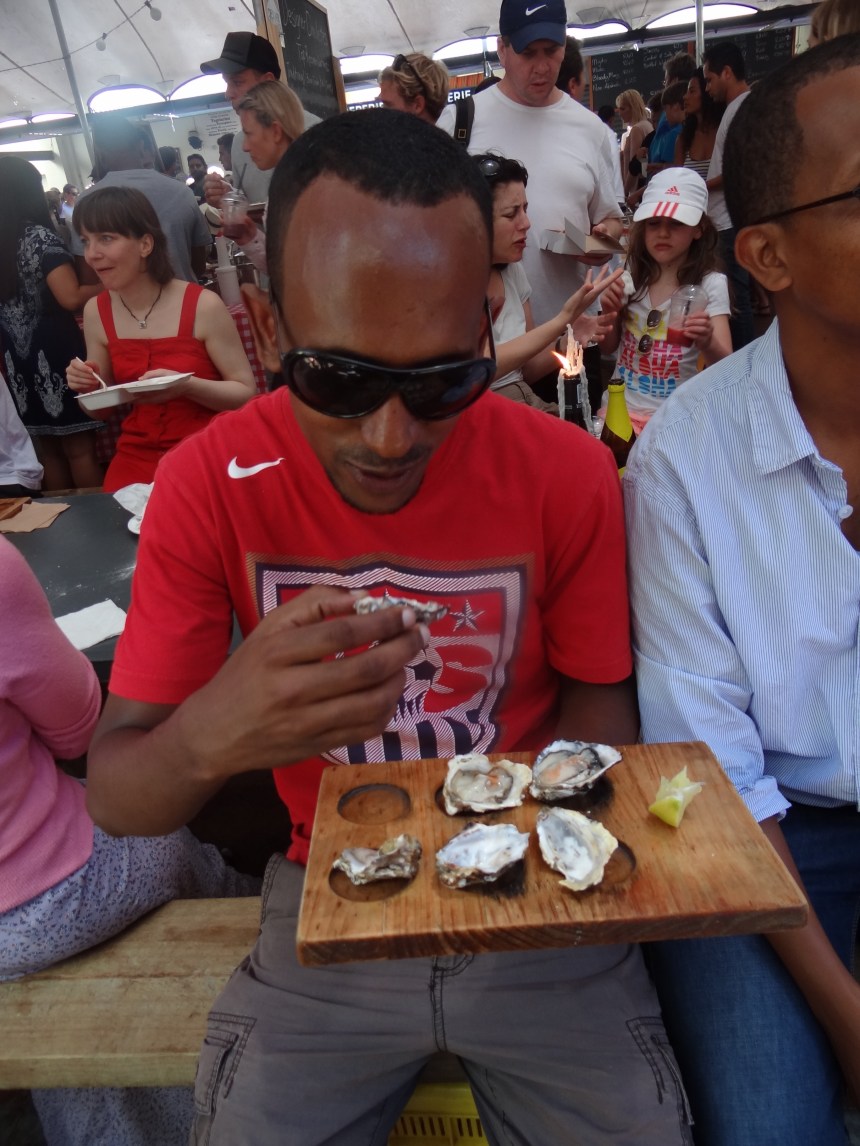 on the second oyster